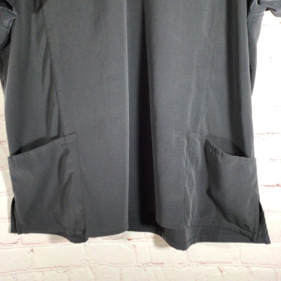 Willow Brook Gray Scrub Top - Size 2X - Picture 3 of 5
